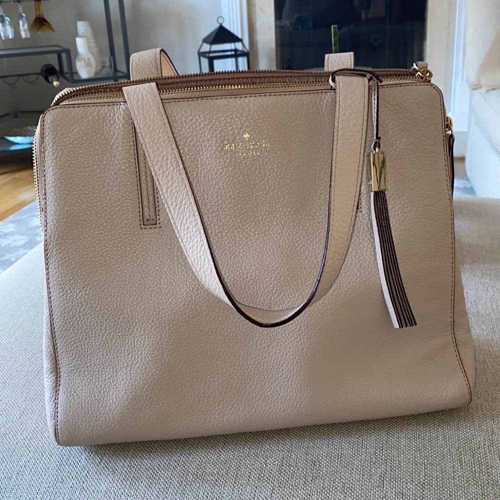 Kate Spade Blush Pink Hand Bag with Tassel